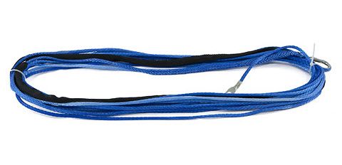 Трос UHMPE синтетический (кевлар) оснащенный для лебедок ATV 5 мм х 15 метров, цвет синий